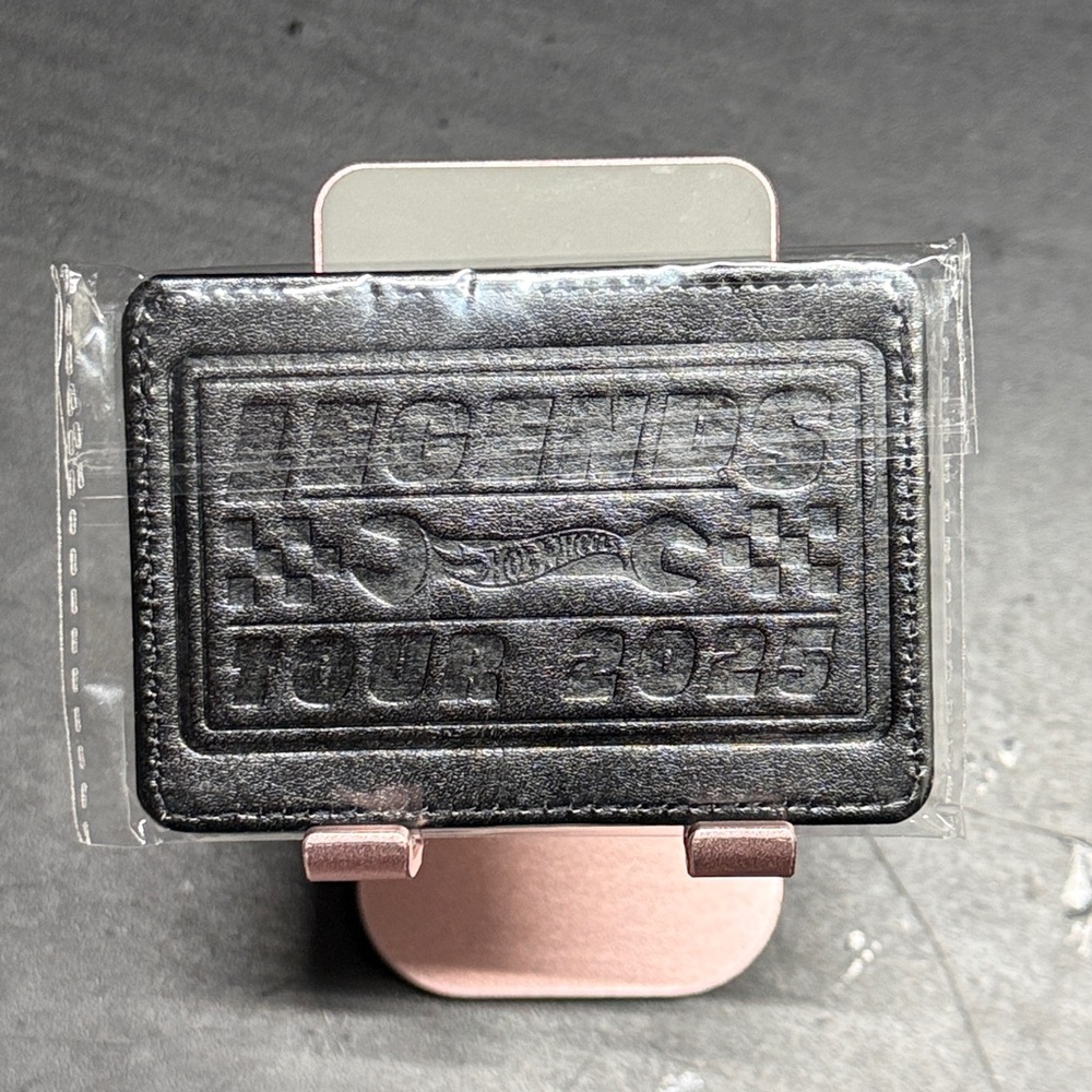 Black Hot Wheels Legends Tour 2025 Leather Card Holder